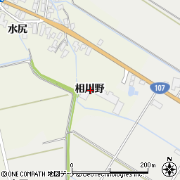 秋田県横手市雄物川町東里相川野周辺の地図