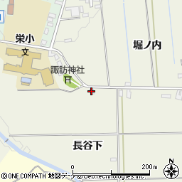 秋田県横手市大屋寺内長谷下周辺の地図