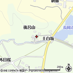 秋田県横手市外目後呂山周辺の地図