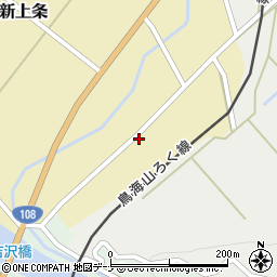 秋田県由利本荘市新上条新上条42周辺の地図