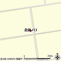 秋田県横手市平鹿町醍醐（北樋ノ口）周辺の地図