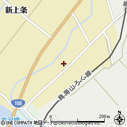 秋田県由利本荘市新上条新上条70周辺の地図