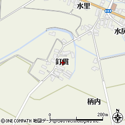 秋田県横手市雄物川町東里釘貫周辺の地図