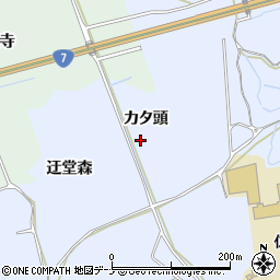 秋田県にかほ市院内カタ頭周辺の地図