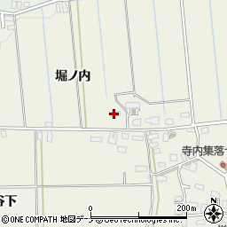 秋田県横手市大屋寺内堀ノ内周辺の地図