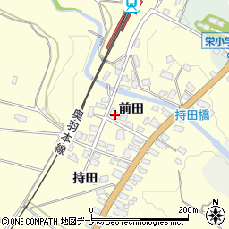 秋田県横手市柳田前田周辺の地図