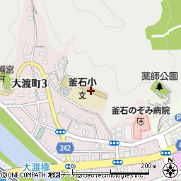 釜石市立釜石小学校周辺の地図