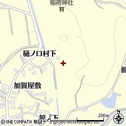 秋田県横手市平鹿町醍醐館ノ山周辺の地図