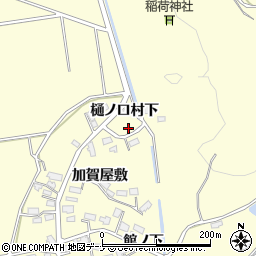 秋田県横手市平鹿町醍醐樋ノ口村下周辺の地図