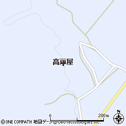 秋田県由利本荘市東由利田代高戸屋周辺の地図