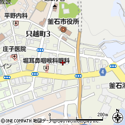 釜石復興ビル周辺の地図