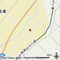 秋田県由利本荘市新上条新上条63周辺の地図
