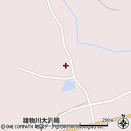 秋田県横手市雄物川町大沢盲沢周辺の地図