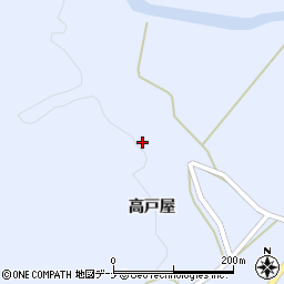 秋田県由利本荘市東由利田代山ノ下周辺の地図