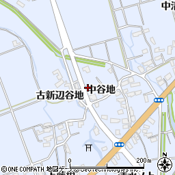 秋田県横手市平鹿町中吉田中谷地16周辺の地図