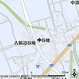 秋田県横手市平鹿町中吉田中谷地14周辺の地図