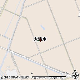 秋田県横手市平鹿町浅舞大清水周辺の地図