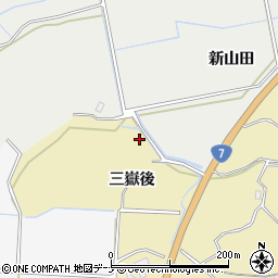 秋田県にかほ市黒川三嶽後45周辺の地図