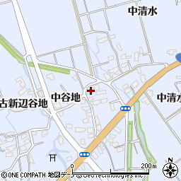 秋田県横手市平鹿町中吉田中谷地3周辺の地図