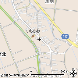 秋田県横手市平鹿町浅舞林崎3-1周辺の地図