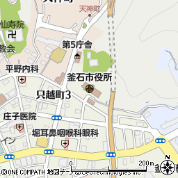 〒026-0000 岩手県釜石市（以下に掲載がない場合）の地図