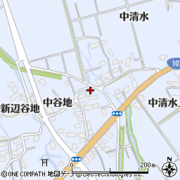秋田県横手市平鹿町中吉田中谷地2周辺の地図