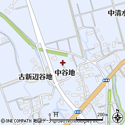秋田県横手市平鹿町中吉田中谷地7周辺の地図