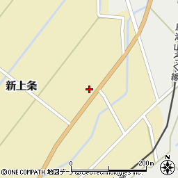秋田県由利本荘市新上条周辺の地図