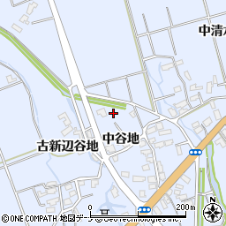秋田県横手市平鹿町中吉田中谷地33周辺の地図