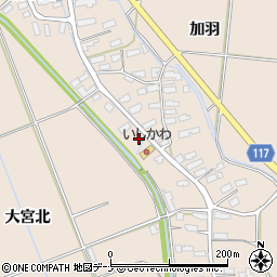 秋田県横手市平鹿町浅舞林崎2周辺の地図