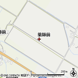 秋田県横手市平鹿町樽見内薬師前周辺の地図