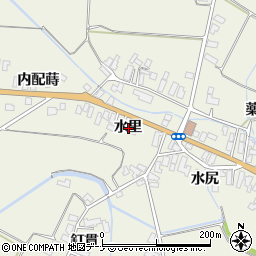 秋田県横手市雄物川町東里水里周辺の地図