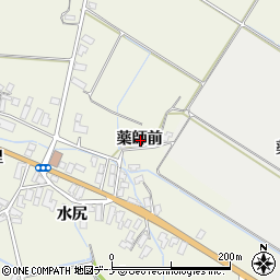 秋田県横手市雄物川町東里薬師前周辺の地図
