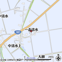 秋田県横手市平鹿町中吉田一盃清水35周辺の地図