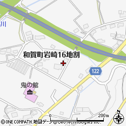 岩手県北上市和賀町岩崎１６地割周辺の地図