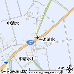 秋田県横手市平鹿町中吉田一盃清水76周辺の地図
