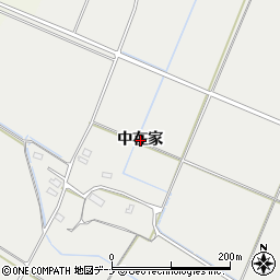 秋田県横手市平鹿町樽見内中在家周辺の地図