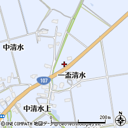 秋田県横手市平鹿町中吉田一盃清水31-1周辺の地図