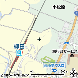 秋田県横手市柳田柳田周辺の地図