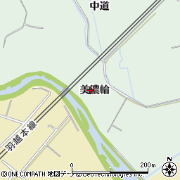 秋田県にかほ市三森（美濃輪）周辺の地図
