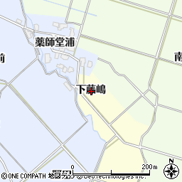 秋田県横手市平鹿町醍醐下藤嶋周辺の地図