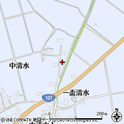 秋田県横手市平鹿町中吉田一盃清水50周辺の地図