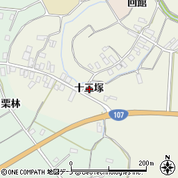 秋田県横手市雄物川町東里十三塚周辺の地図