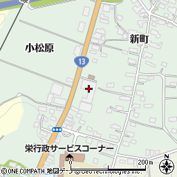 秋田ふるさと農業協同組合　横手総合支店栄選果場周辺の地図