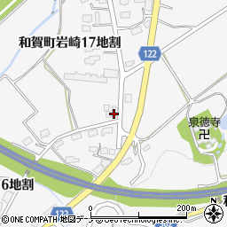 岩手県北上市和賀町岩崎１７地割周辺の地図