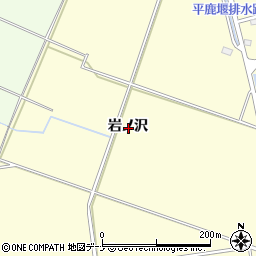 秋田県横手市平鹿町醍醐岩ノ沢周辺の地図