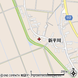 秋田県横手市平鹿町浅舞新平川90周辺の地図