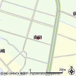 秋田県横手市平鹿町上吉田南田周辺の地図