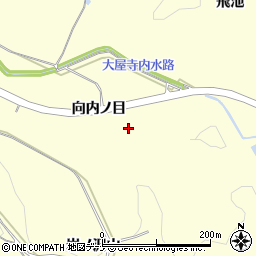 秋田県横手市平鹿町醍醐向内ノ目周辺の地図