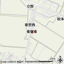 秋田県横手市雄物川町東里東里東周辺の地図